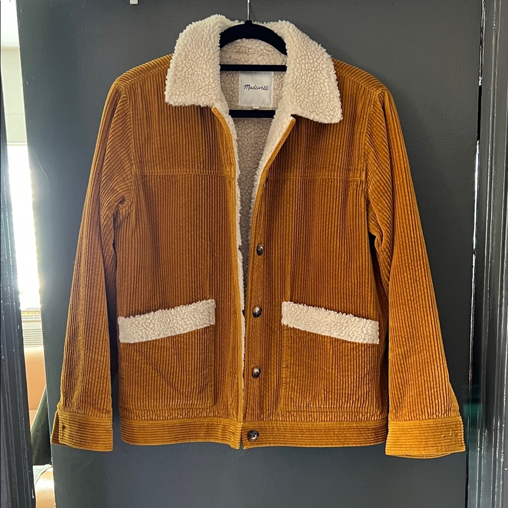 Madewell Corduroy Sherpa-Lined Chore Jacket - Picture 3 of 11